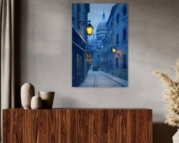 Montmartre in winter by Geert Van Baelen