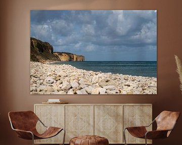 coast of Normandy Omaha Beach France by Annelies Cranendonk