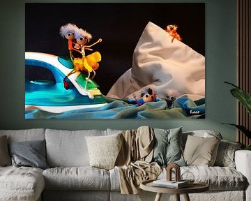 Fubby in the iconic Titanic fime scene. by Sailographic Paula