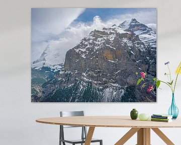 View of the Schwarzmönch and the Eiger from Mürren by t.ART