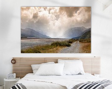 dramatic landscape scenery Arthur's pass in south New Zealand by Markus Gann