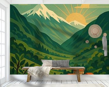 Example of the artwork in a room