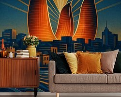 Example of the artwork in a room