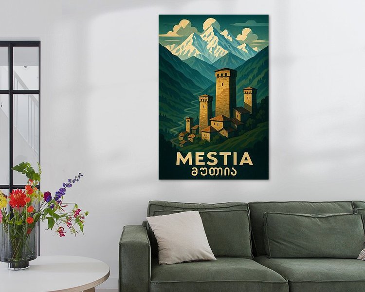 Example of the artwork in a room