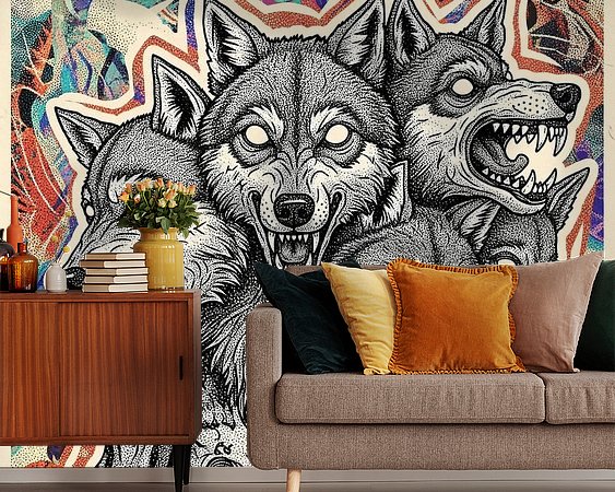 Example of the artwork in a room