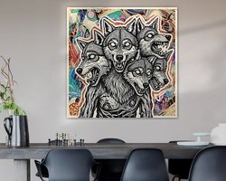 Example of the artwork in a room