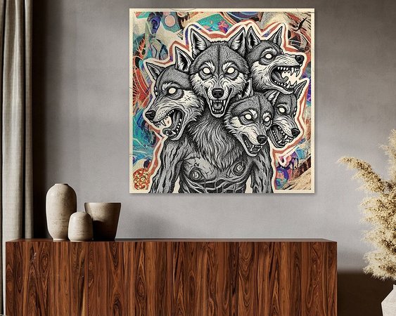 Example of the artwork in a room