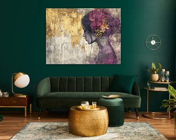 Vrouw goud | Vrouw in Aardetinten