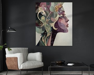 Vrouw Met Bloemen | Elegante Vrouw Met Bloemen