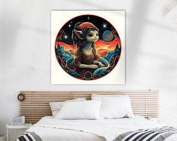 Himmlische Jungfrau des roten Horizonts