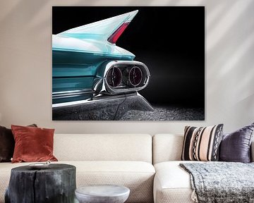 Amerikaanse vintage sedan Deville 1961 achteraanzicht van Beate Gube