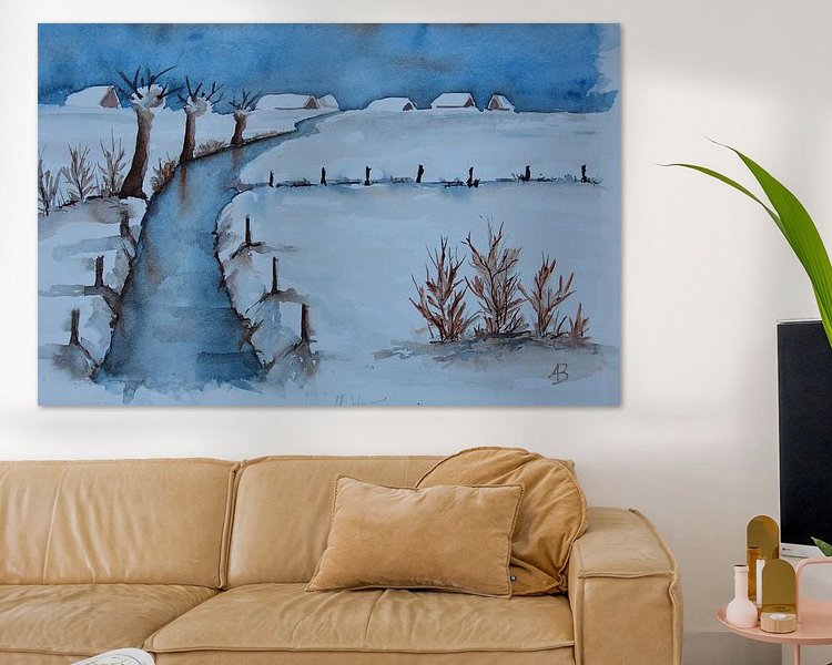 Example of the artwork in a room