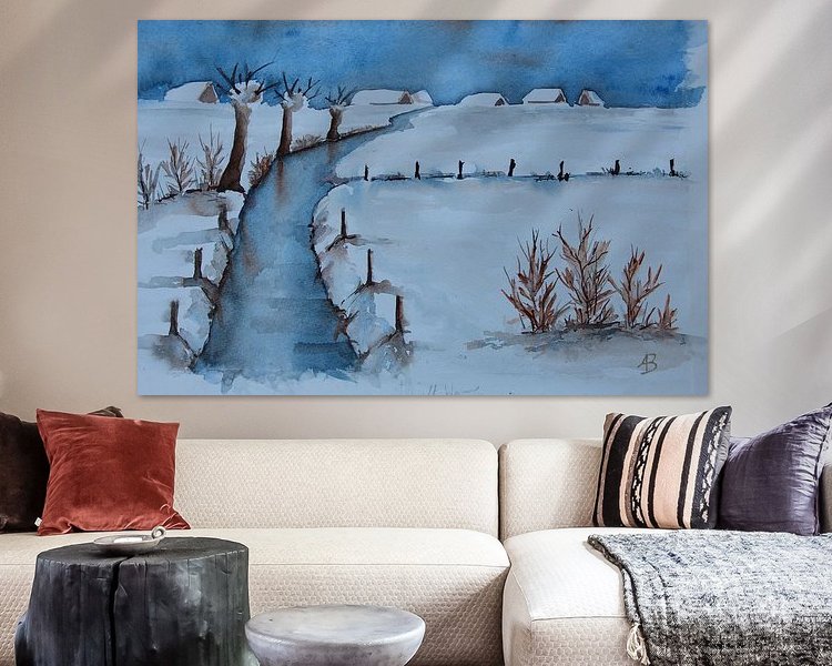 Example of the artwork in a room