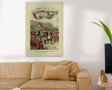 The Dutch surrender New Amsterdam, America, to the English by Patricia Hofmeester