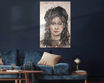 Girl with beret by Christin Lamade