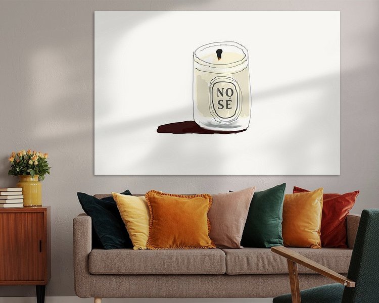 Example of the artwork in a room