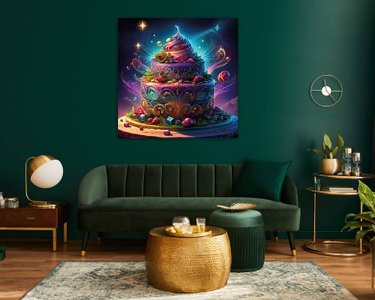 Example of the artwork in a room