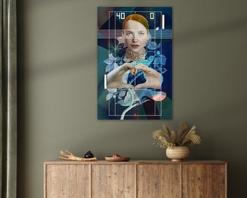 Lola, Love Game (1 von 4) schwarz, blau, bronze, kupfer, aqua, moosgrün