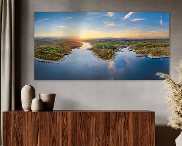 Uitzicht vanaf Rotestein in Harz, Duitsland