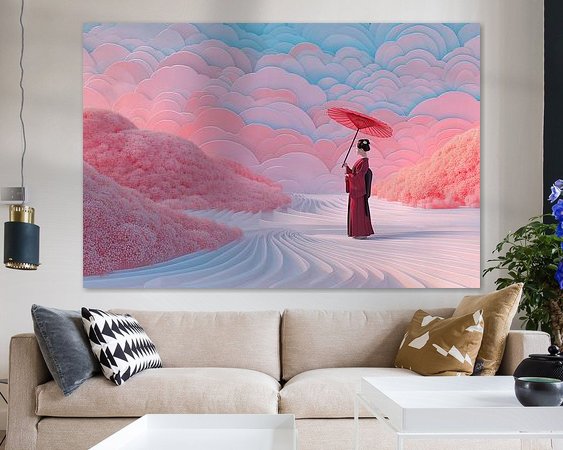 Example of the artwork in a room