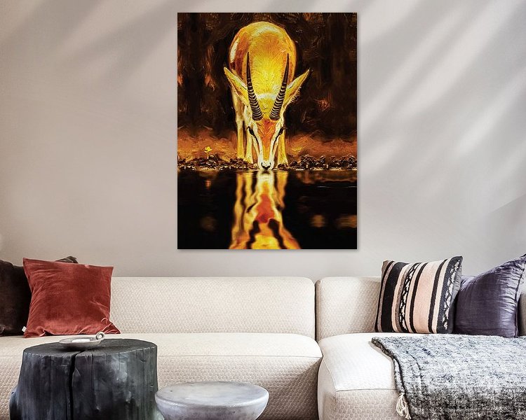 Example of the artwork in a room