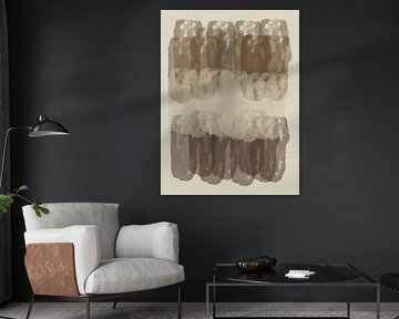 Minimalistisch abstract in wabi-sabi-stijl