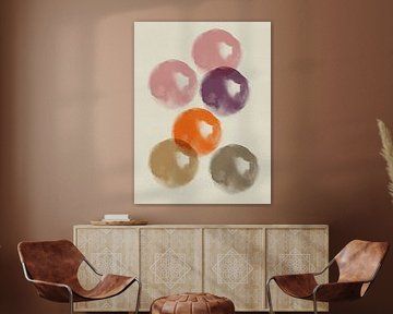 Formes abstraites colorées minimalistes I sur Art minimaliste abstrait