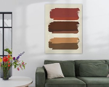 Lignes abstraites minimalistes en pastels doux sur Art minimaliste abstrait