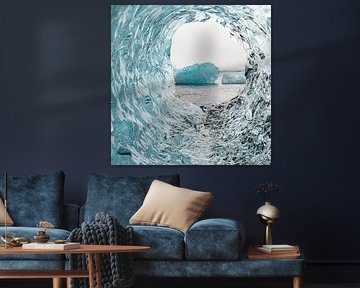 Eiskalte Aussicht am Diamond Beach von Ron van der Stappen