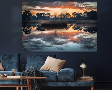 réflexion au lever du soleil sur Jan Linskens