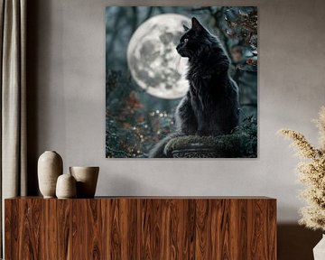 La gardienne de la nuit des fleurs - Mystique de la pleine lune sur Erika Kaisersot