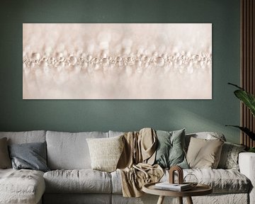Panorama of water droplets is soft pastel shades by Marjolijn van den Berg