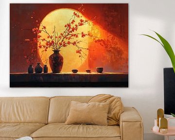 flower still life by Eye catching paintings