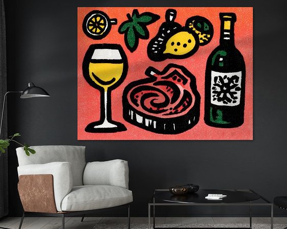 Example of the artwork in a room