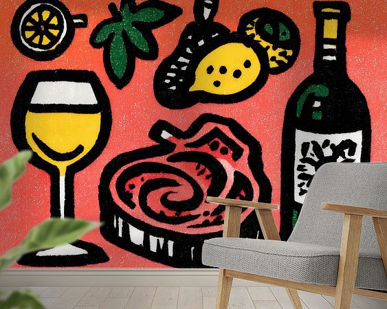 Example of the artwork in a room