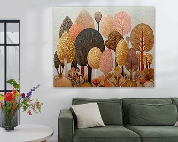 Earth tones Forest by Flower Studio