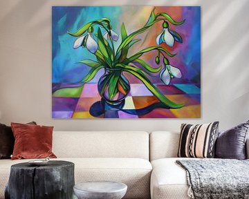 Vase à perles de neige | Joie florale colorée sur Studio des Fleurs