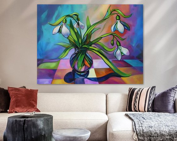 Example of the artwork in a room