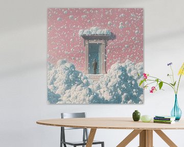 Waiting At Door In Snow by ARTEO Paintings