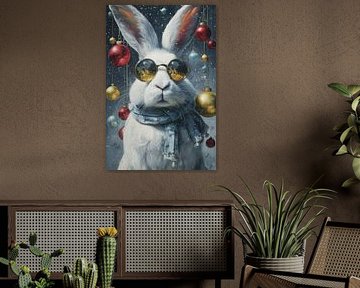 Rabbit With Glasses by ARTEO Paintings