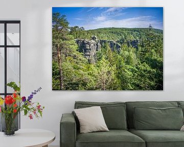 Vue depuis le sentier de randonnée Lehnsteig (Suisse saxonne)