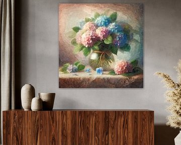 Danse des fleurs en pastel sur Sabine Wagner