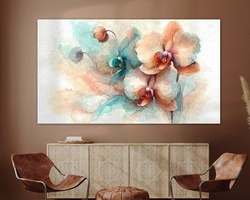 Orchideenflüstern in Aquarell