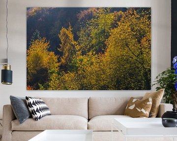 Feux d'automne au-dessus de la vallée de l'Ahr sur Walter G. Allgöwer