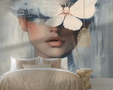 Whisper of Wings – Dromerig portret met vlinder