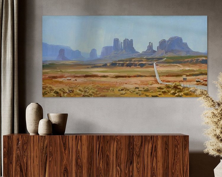 Example of the artwork in a room