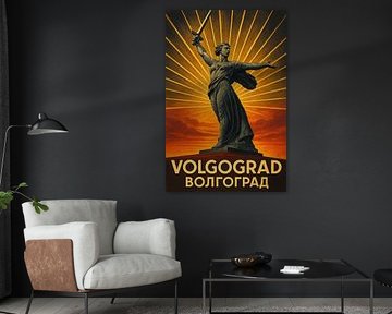 Affiche Volgograd The Motherland Calls - Mamayev Kurgan Monument Art