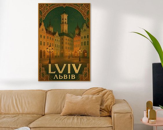 Example of the artwork in a room