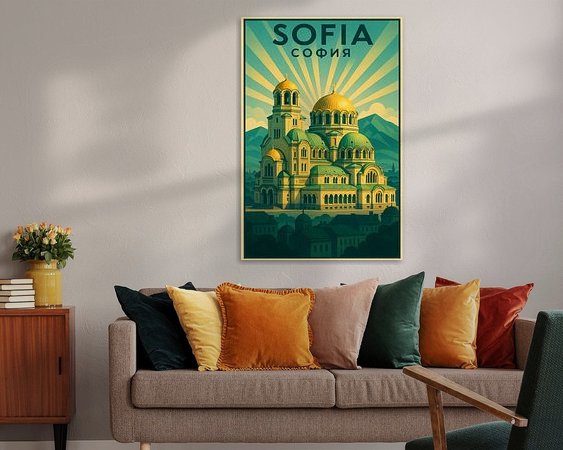 Example of the artwork in a room