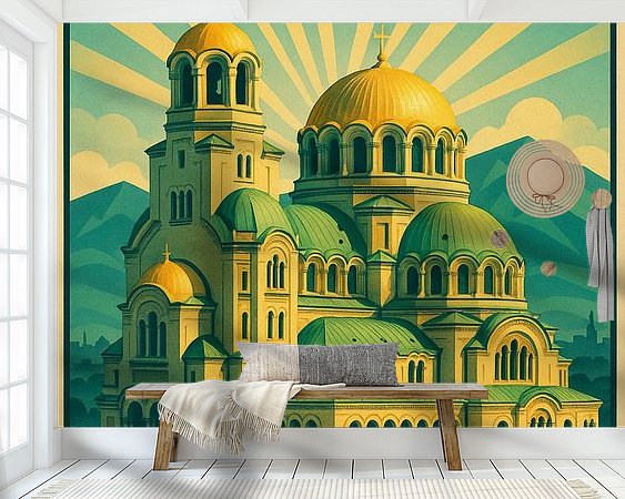 Example of the artwork in a room
